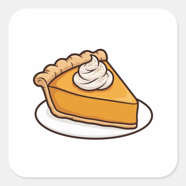 Pumpkin Pie Slice Fall Sticker (Front)