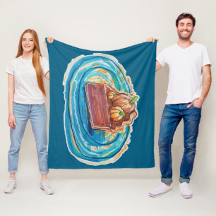 Pumpkin Pie Slice Fleece Blanket