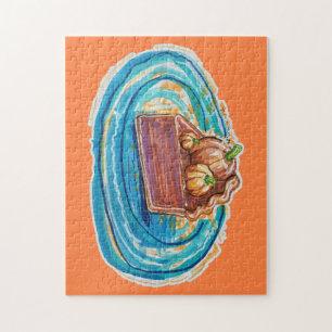 Pumpkin Pie Slice Jigsaw Puzzle