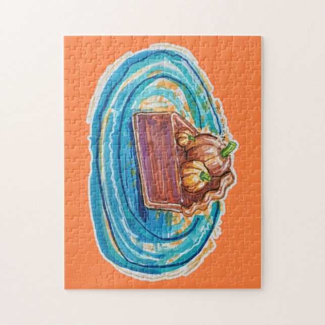 Pumpkin Pie Slice Jigsaw Puzzle (Vertical)