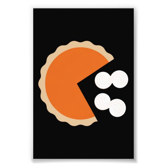 Pumpkin Pie Thanksgiving Humour Pumpkin Season Photo Print (Front)