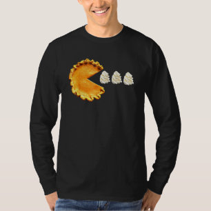 Pumpkin Pie Whipped Cream Video Game Thanksgiving T-Shirt