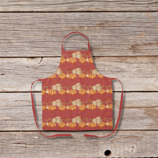 Pumpkin pies and brown sugar cubes red apron