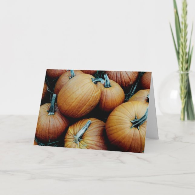 Pumpkin Pile Holiday Card (Front)