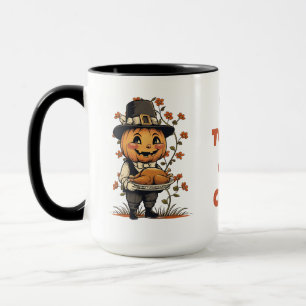 Pumpkin Pilgrim Thanksgiving Mug