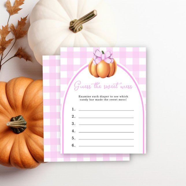Pumpkin pink bow Guess the sweet mess game (Creator Uploaded)