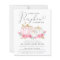 Pumpkin Pink Floral Baby Girl Sprinkle Invitation