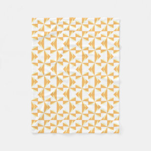 Pumpkin Pinwheels Fleece Blanket