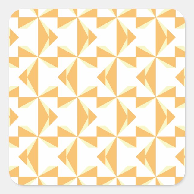 Pumpkin Pinwheels Square Sticker (Front)