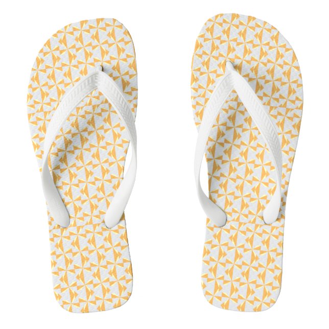 Pumpkin Pinwheels Thongs (Footbed)