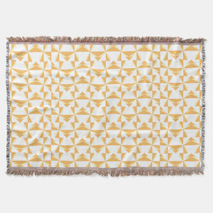 Pumpkin Pinwheels Throw Blanket