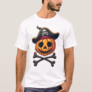 Pumpkin Pirate � Halloween Skull Shirt