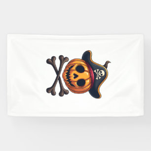 Pumpkin Pirate � Halloween Skull Shirt Banner