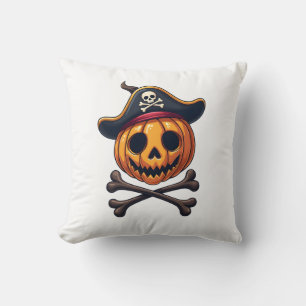 Pumpkin Pirate � Halloween Skull Shirt Cushion