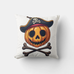 Pumpkin Pirate � Halloween Skull Shirt Cushion