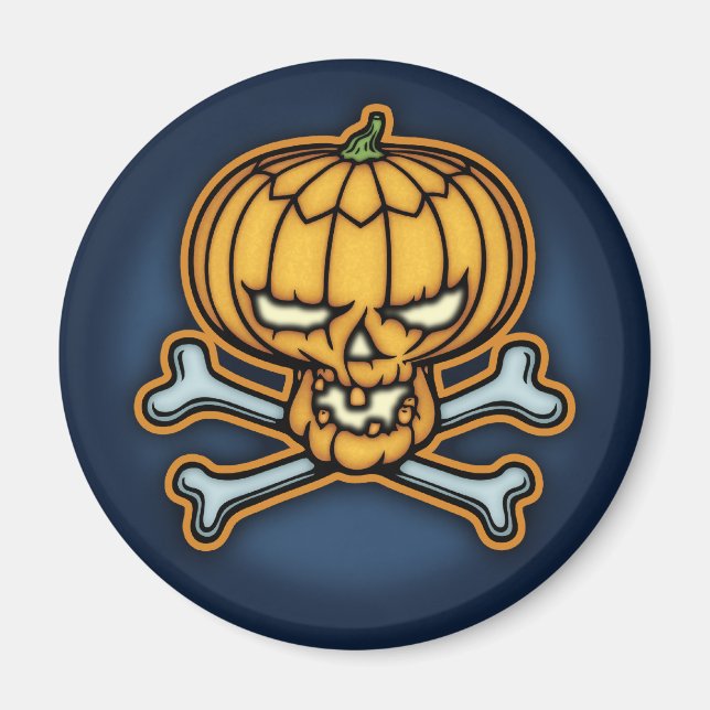 Pumpkin Pirate Magnet (Front)
