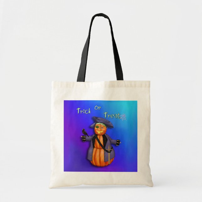 Pumpkin Pirate Tote Bag (Front)