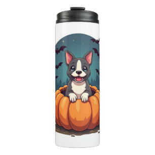 Pumpkin Pitbull Smile Thermal Tumbler