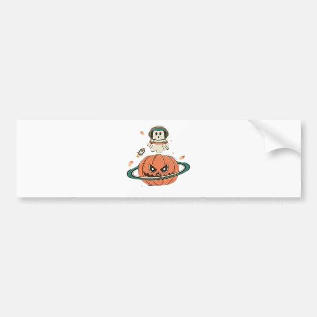 Pumpkin Planet  Bumper Sticker (Front)