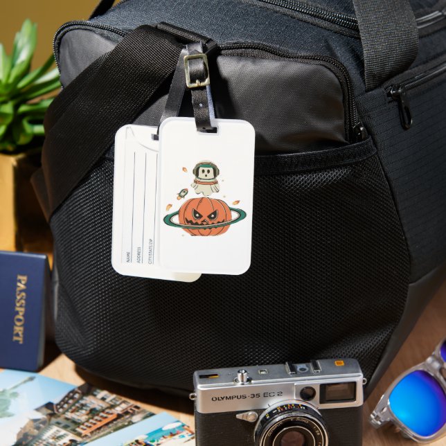 Pumpkin Planet  Luggage Tag (Front & Back)
