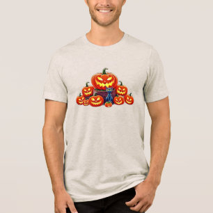 Pumpkin Power: Festive Frights Tri-Blend Shirt