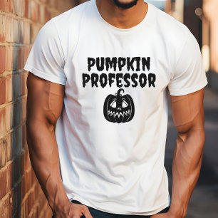 Pumpkin Professor teacher grey typography T-Shirt