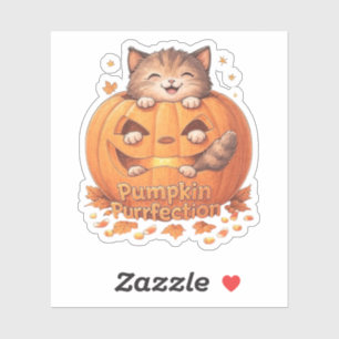 Pumpkin Purrfection – Cute Halloween Cat Vinyl