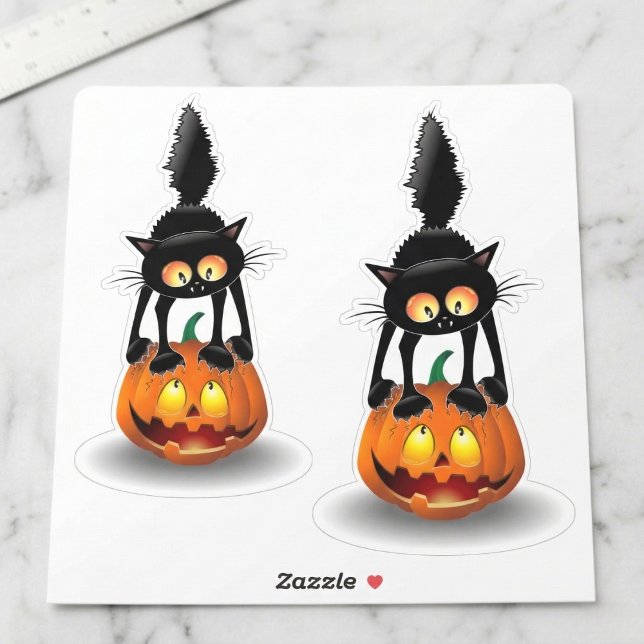 Pumpkin Purrfection: Halloween Black Cat (Playful spooky vibes for your favorite things.)