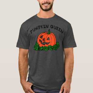 PUMPKIN QUEEN Funny Halloween Creepy Spooky Jack o T-Shirt