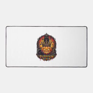Pumpkin Queen Halloween Owl Spider Black Cat_1 Desk Mat