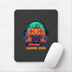 Pumpkin Quest Gamer Loading Design Mouse Pad