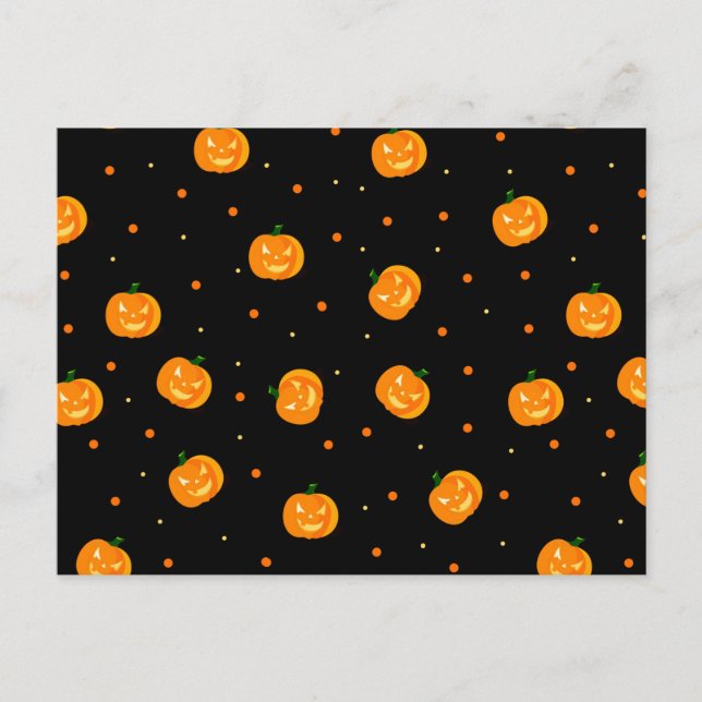 Pumpkin Rain Postcard (Front)
