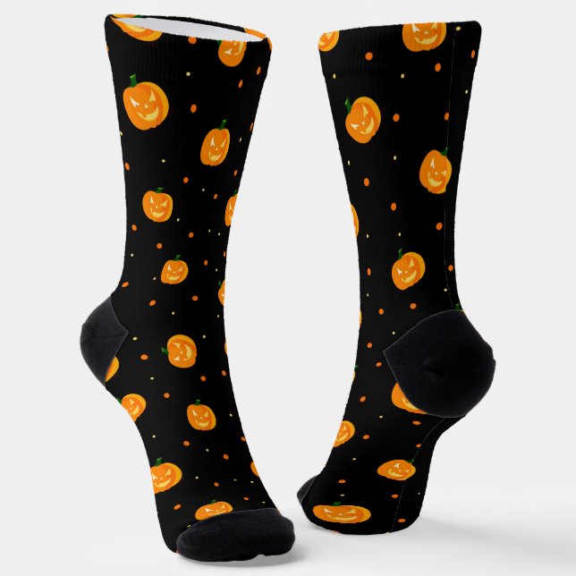 Pumpkin Rain Socks #2 (Angled)