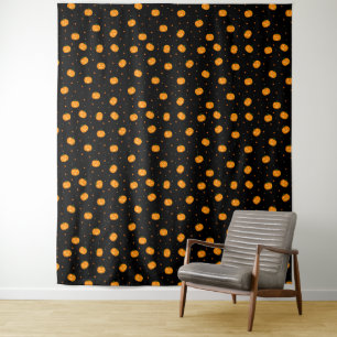 Pumpkin Rain Tapestry