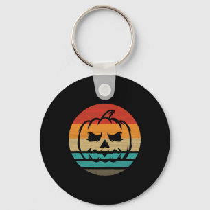 Pumpkin Retro Style Vintage Key Ring