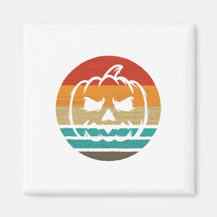 Pumpkin Retro Style Vintage Magnet