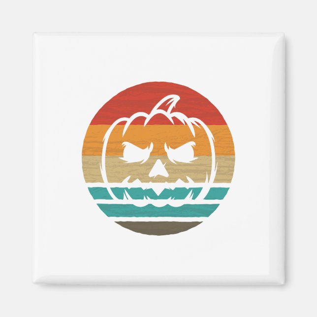 Pumpkin Retro Style Vintage  Magnet (Front)