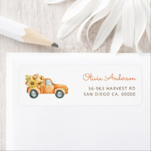 Pumpkin Return Address Label