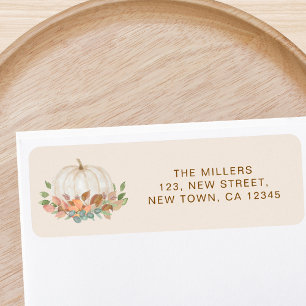 Pumpkin Return Address  Label