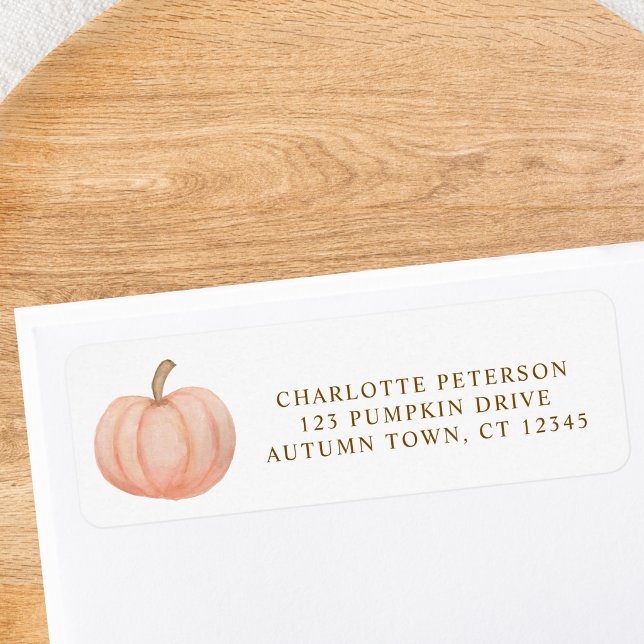 Pumpkin Return Address Label (Creator Uploaded)