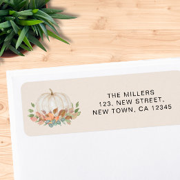 Pumpkin Return Address Label