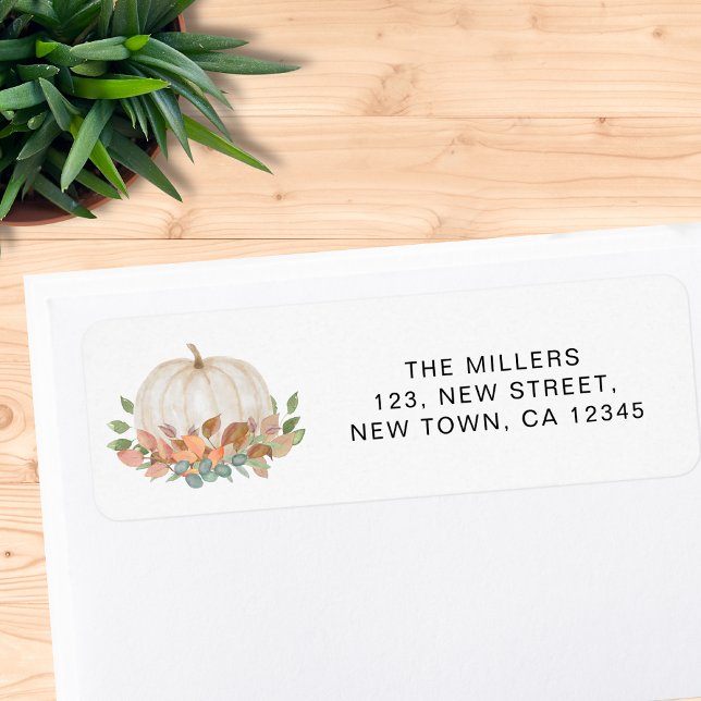 Pumpkin Return Address  Label (Creator Uploaded)