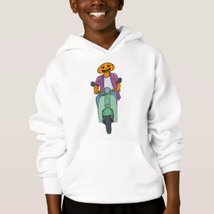 Pumpkin Rider on Mint Scooter