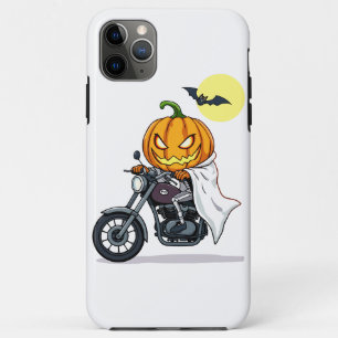 Pumpkin rides motorcycle iPhone 11 pro max case