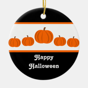Pumpkin Row Halloween Ornament