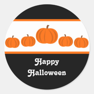 Pumpkin Row Halloween Stickers