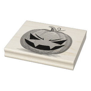Pumpkin Rubber Stamp