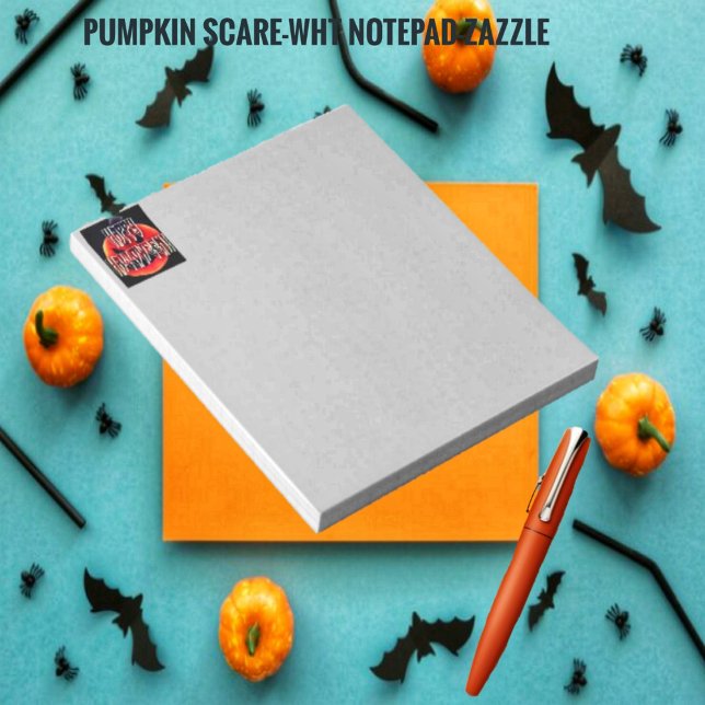 Pumpkin Scare-Wht Notepad (Creator Uploaded)
