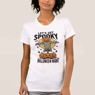 Pumpkin Scarecrow Shirt Vintage Halloween Graphic_