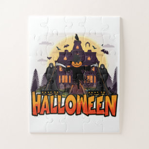 Pumpkin Scary House, Halloween Jigsaw Puzzle